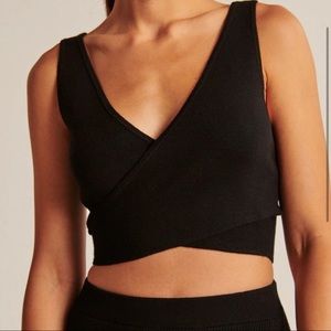 Abercrombie & Fitch Crossover Wrap Top